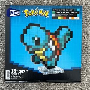 Mega Pokémon Squirtle Pixel Art Building Set
